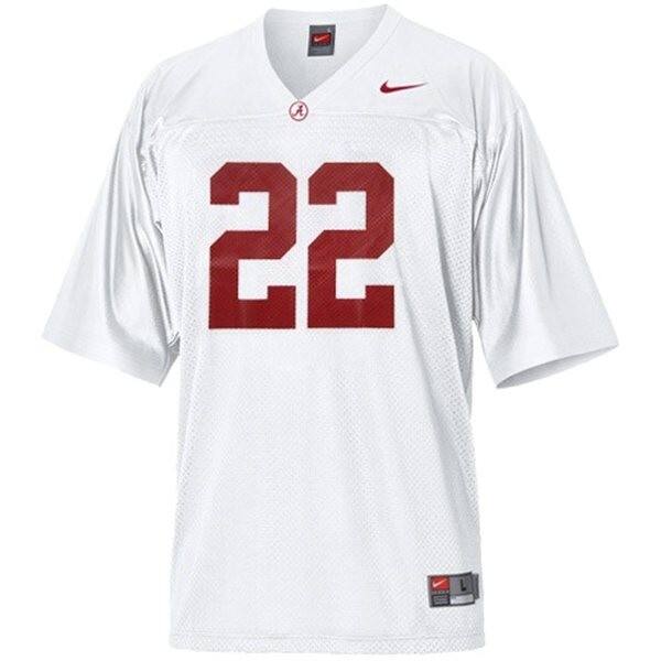 Game-day Ready Men Alabama Crimson Tide #22 Mark Ingram White Line