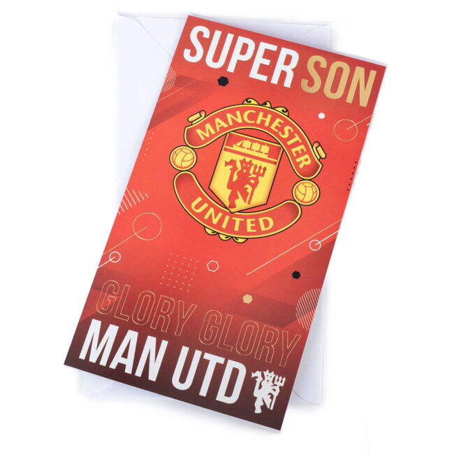 Adult Manchester United FC Super Son Birthday Card
