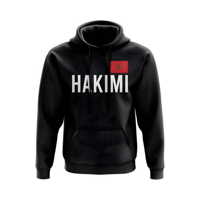 World-Class Elite Achraf Hakimi Morocco Name Hoody (Black)