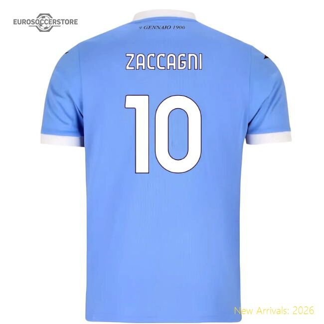 Top-grade 2025-2026 Eagles Home Shirt (kids) (zaccagni 10)
