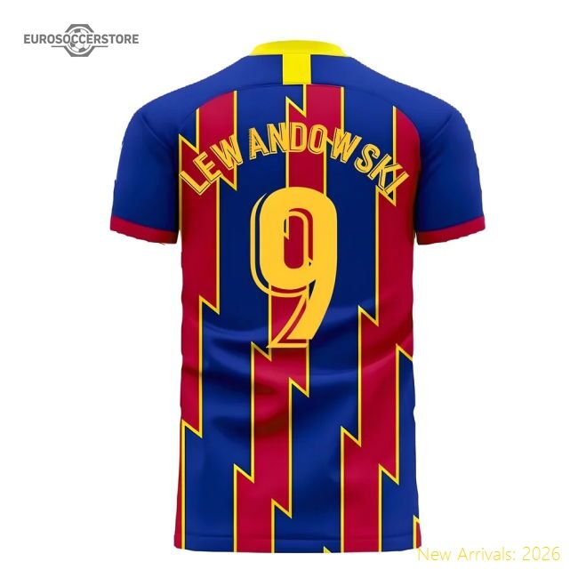 Authentic Catalonia 2025-2026 Home Concept Football Kit (Libero) (Lewandowski
