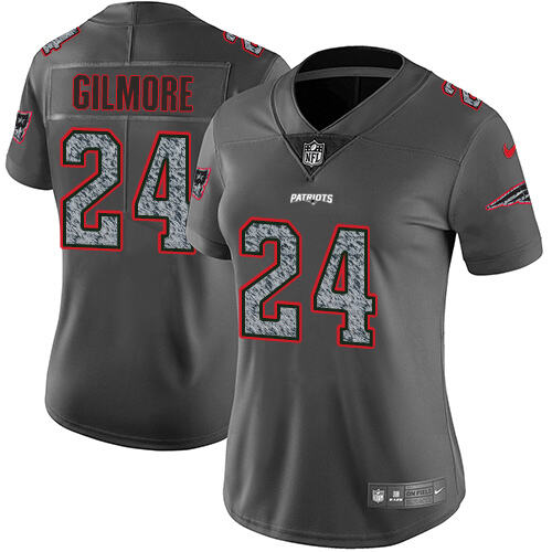 NFL New England #None Gray Static Limited Jersey stitched