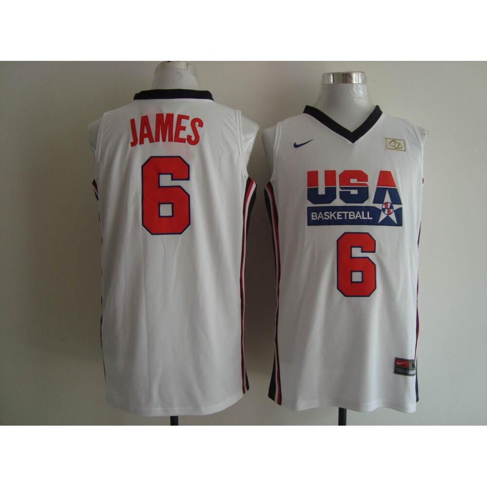 Official LeBron James6 Jersey White - - Basketball Fan Gear