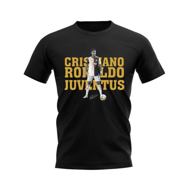 Cristiano Ronaldo Juventus Player Tee (Black)