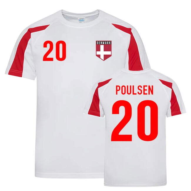 New Breathable Denmark Home Football Shirt