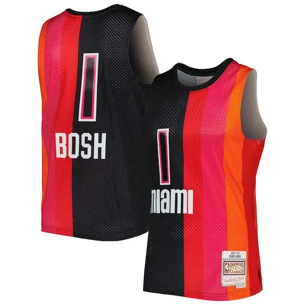Chris Bosh MIA Swingman Jersey - high-quality authentic-jersey - Red
