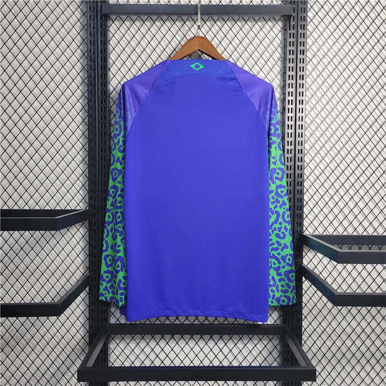 BRAZIL WORLD CUP 2022 AWAY LONG SLEEVE SHIRT - World Cup Collection