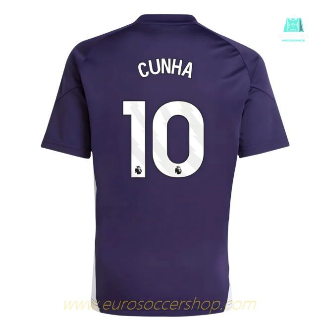 2025-2026 Man Utd Training Jersey (Aurora Plum) - Kids (Cunha 10)