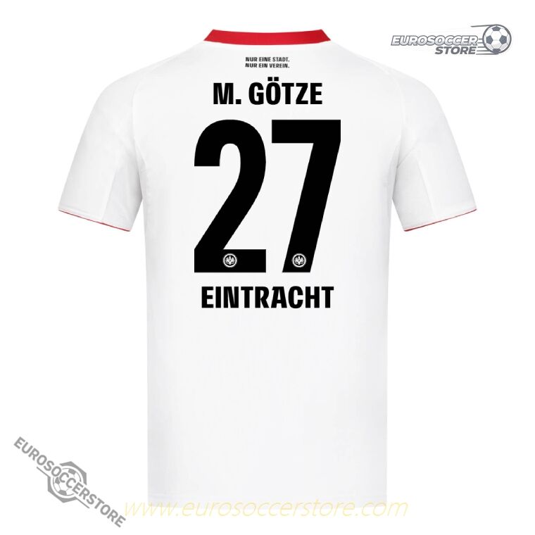 M. GÖTZE's Eintracht Frankfurt Away Jersey, Number 27, for the 25-26 Season