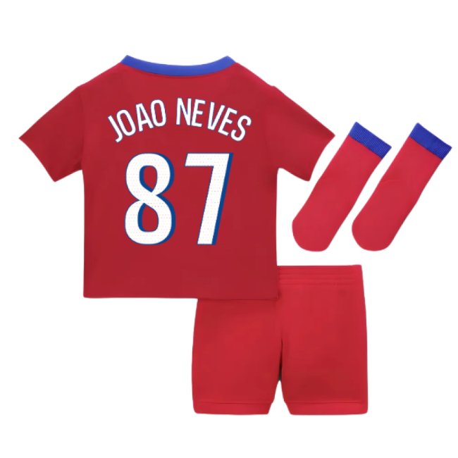 Match Quality Psg Psg Third Baby Kit Joao Neves #87 Latest Edition...