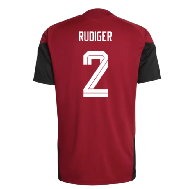 Great Deal Germany 2026-2027 Germany Training Jersey (Red) (Rudiger 2)