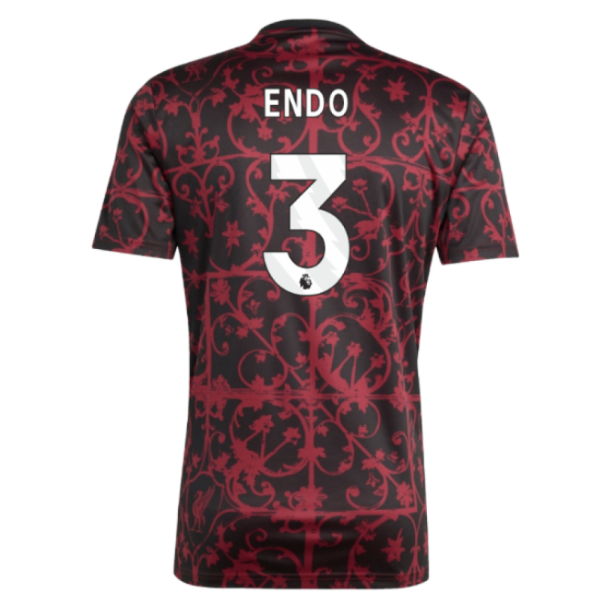 2025-20 Liverpool Home Jersey Endo #3 Edition L M S