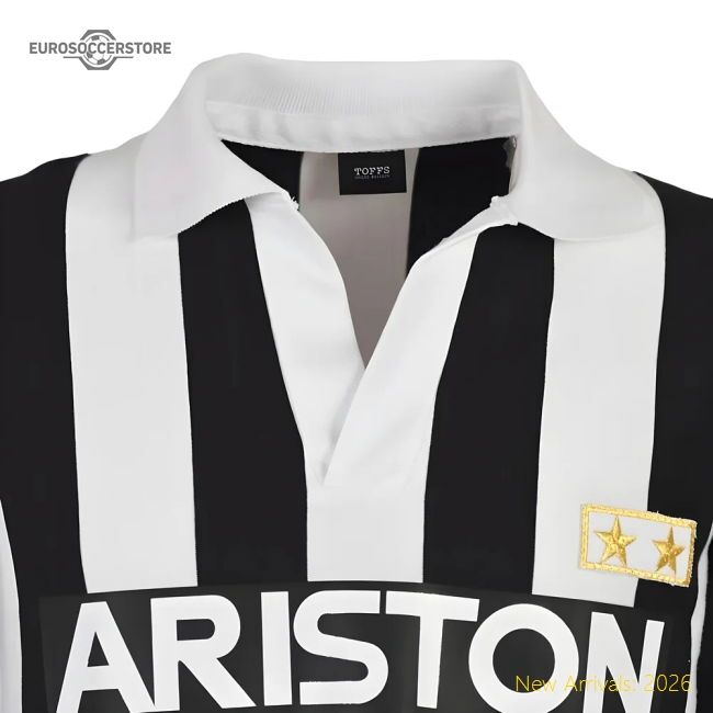 Premium Black And Whites 1985-1989 Home Retro Football Shirt