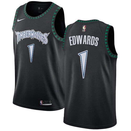 Timberwolves Anthony Edwards #1 Top-Grade 2024 Icon NBA Swingman
