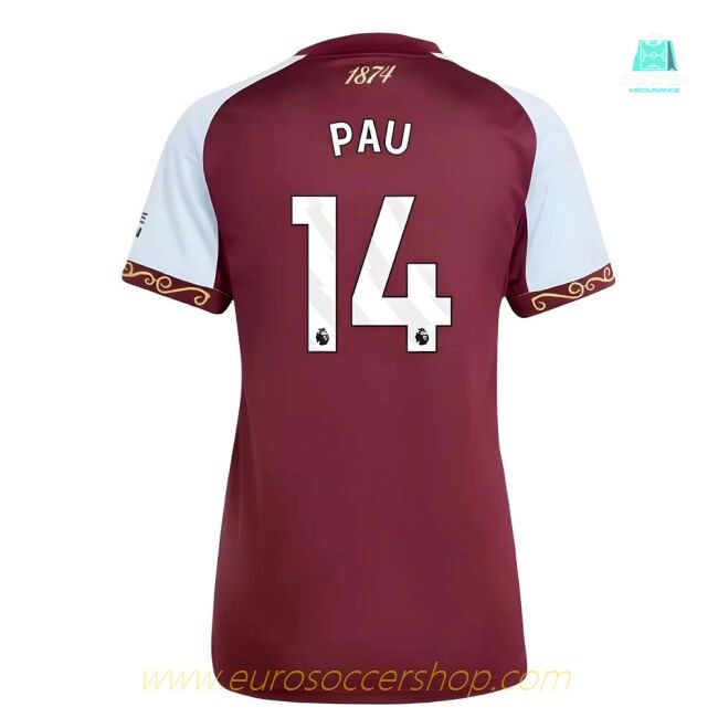 2025-2026 Aston Villa Home Shirt (Womens) (Pau 14)