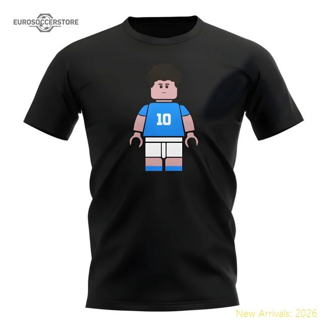 Diego Maradona Napoli Fc Brick Footballer Fan T-shirt (black)