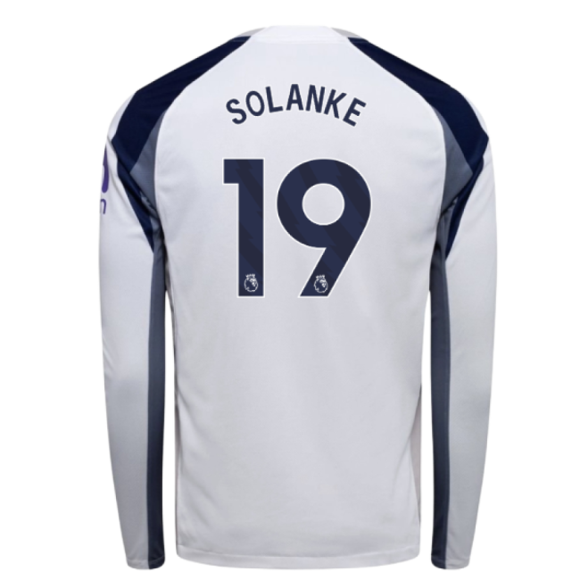 Adult 2025-2026 Tottenham Long Sleeve Home Shirt (Solanke 19)