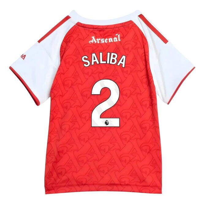 2025-2026 Arsenal Home Baby Kit (Saliba 2) - fan gear
