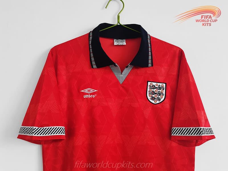 England Travel Soccer Uniform 1990 year World Championship