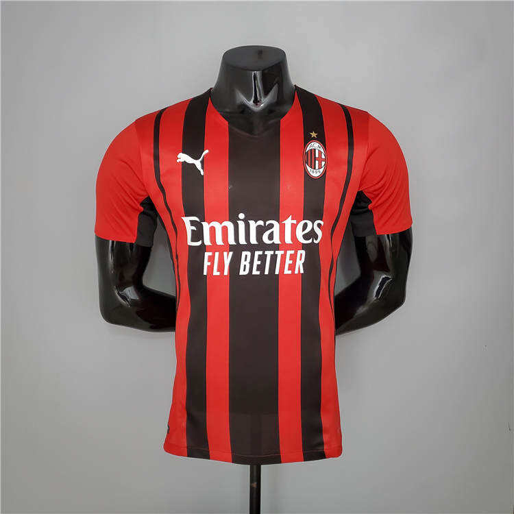 AC Milan 21-22 Home Red Soccer Jersey Football Shirt Player Version -
