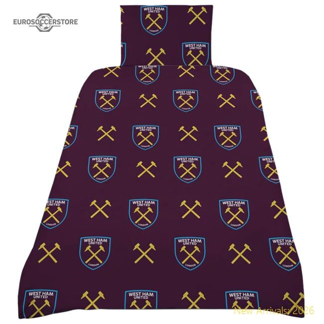 Superior West Ham United Fc Colour Split Single Duvet Set