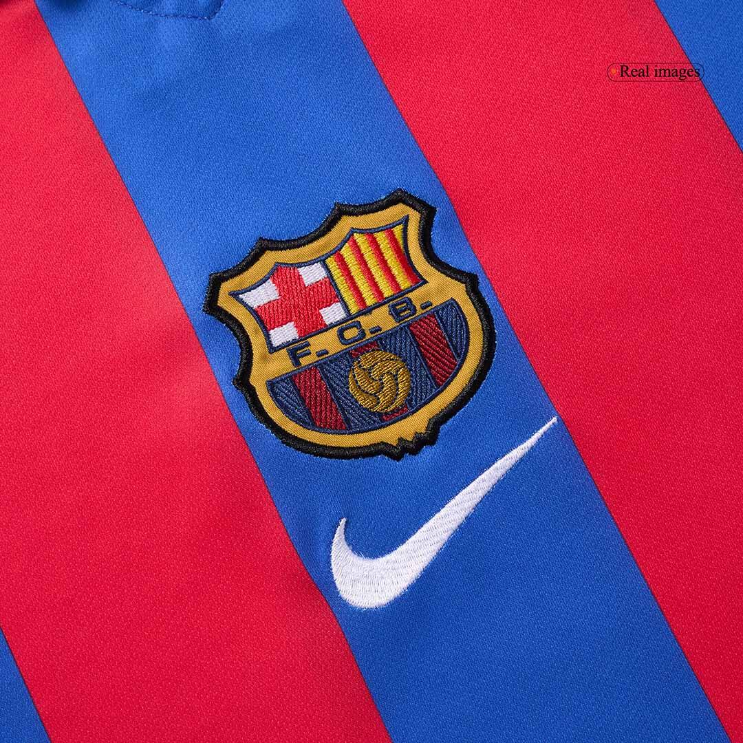 Retro 2001/02 Barcelona Home  Soccer Jersey Authentic Kit