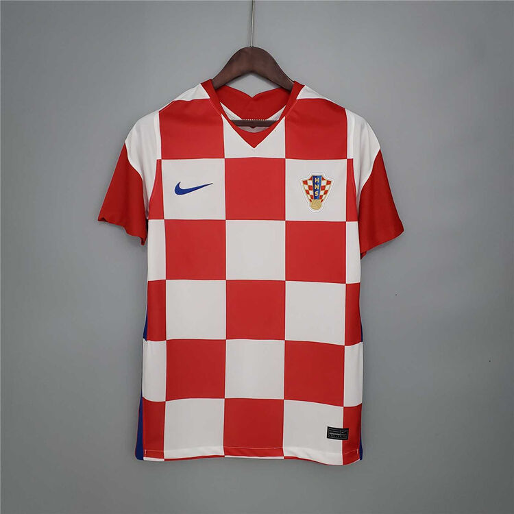 Croatia Soccer Shirt 2020-21 Home Red Soccer Jersey - Official