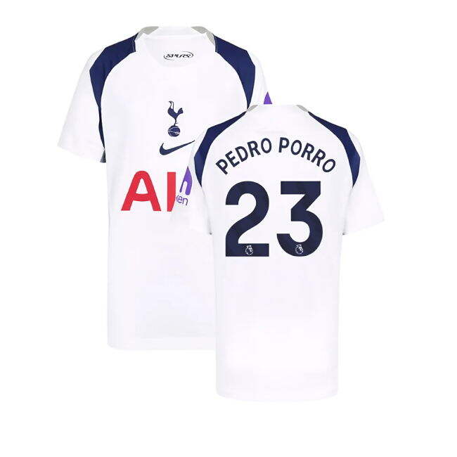 Tottenham Home Jersey 2025-20 Pedro Porro 23 M S Kids