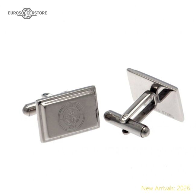 Official Manchester City Fc Tie Slide & Cufflink Set - Premium