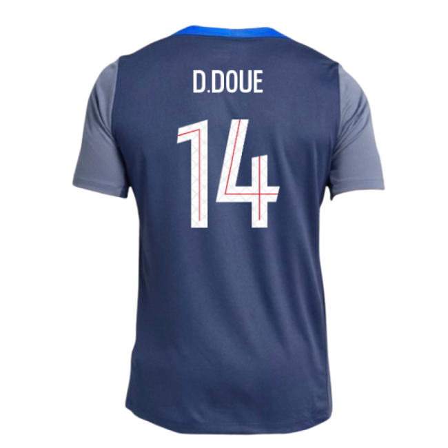 Psg Psg Strike Dri Fit Training Shirt Navy D Doue #14 Professional...