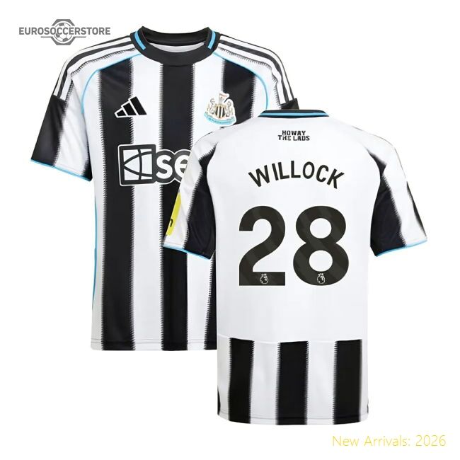 2025-2026 Newcastle Home Shirt (kids) (willock 28) - Match Day Jersey