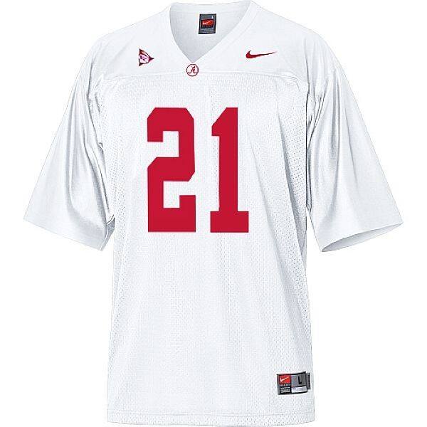 Ball Hawk Men Alabama Crimson Tide #21 Dre Kirkpatrick White Jersey