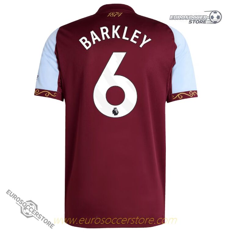 Aston Villa 25-26 Home Jersey BARKLEY Number 6