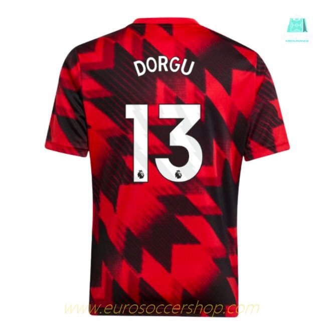 2025-2026 Man Utd Pre-Match Shirt (Red) - Kids (Dorgu 13)