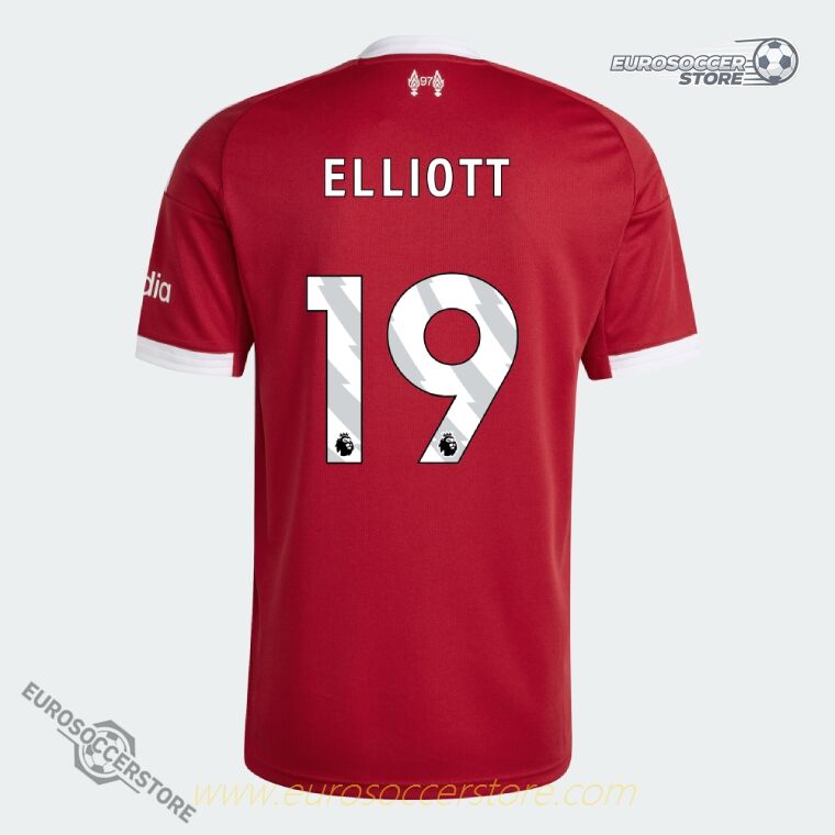 Liverpool's ELLIOTT 19 Home Jersey for the 25-26 season