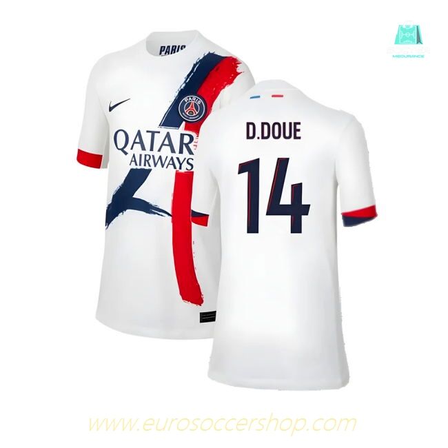 2024-2025 PSG Away Shirt (Kids) (D.Doue 14)