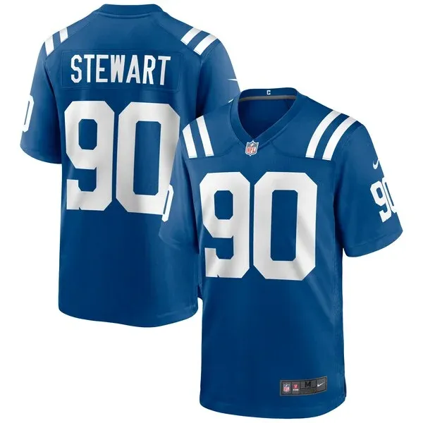 None Grover Stewart Game Jersey - Royal | NFL Player Jersey | NFL Foot