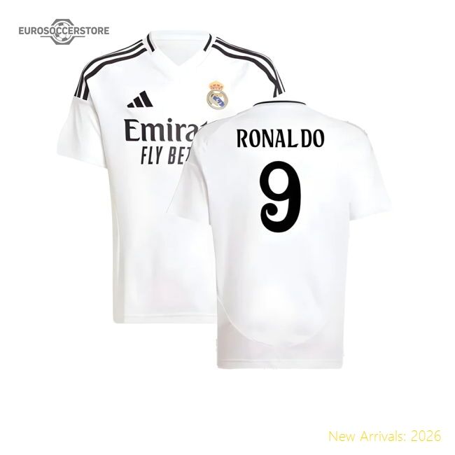 2024-2025 Real Madrid Home Jersey (kids) (ronaldo 9) - Supporter Edition