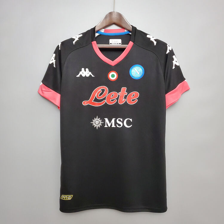 Napoli 20-21 Third Black Soccer Shirt Jersey - Official Replica 22887