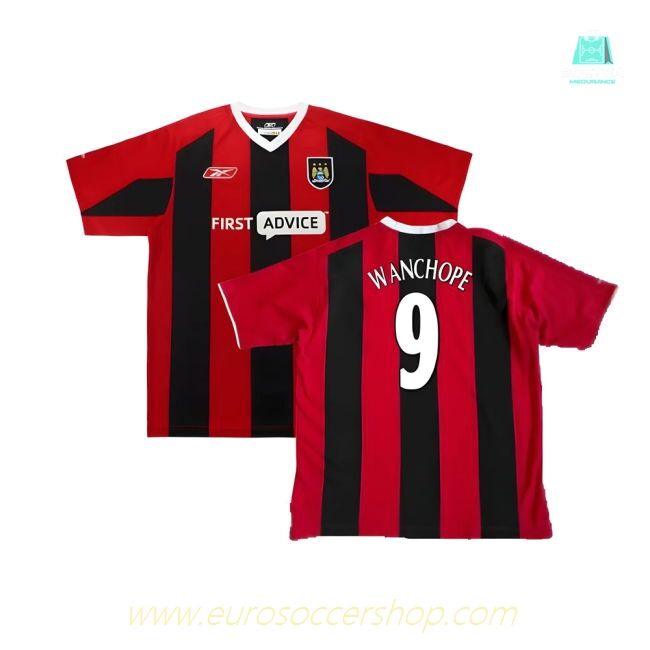 Manchester City 2003-04 Away Shirt ((Very Good) XL) (Wanchope 9)