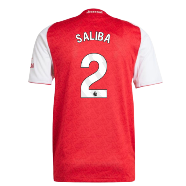 Arsenal Official Home Football Shirt 2025-20 Season Saliba 2 L M S