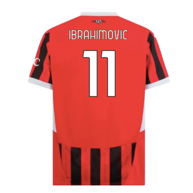 Passionate Acm Ac Milan Home Shirt Ibrahimovic #11 Pro Series 2024...