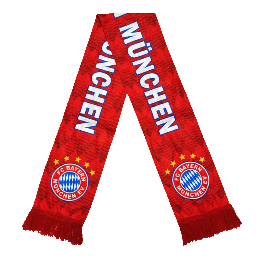 Bundesliga Bayern Scarf Red Authentic Kit