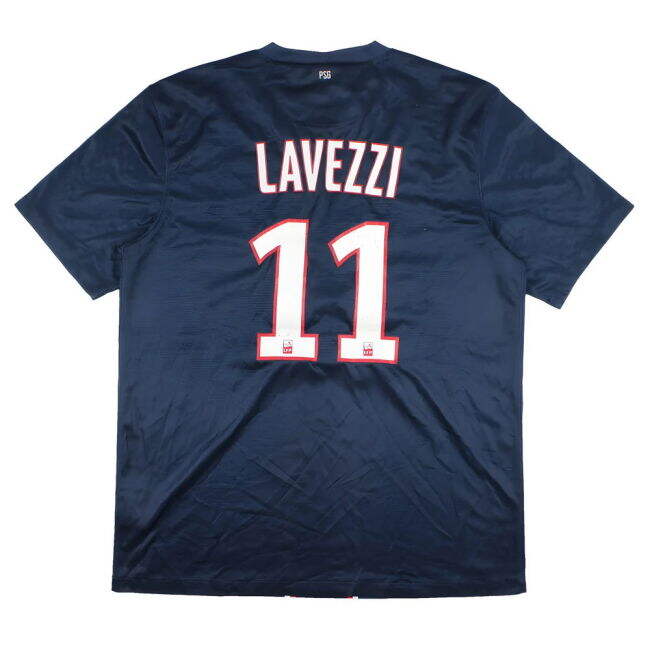 Psg Home Shirt S Lavezzi #11 Ultra Comfort Dedicated Latest Editio...