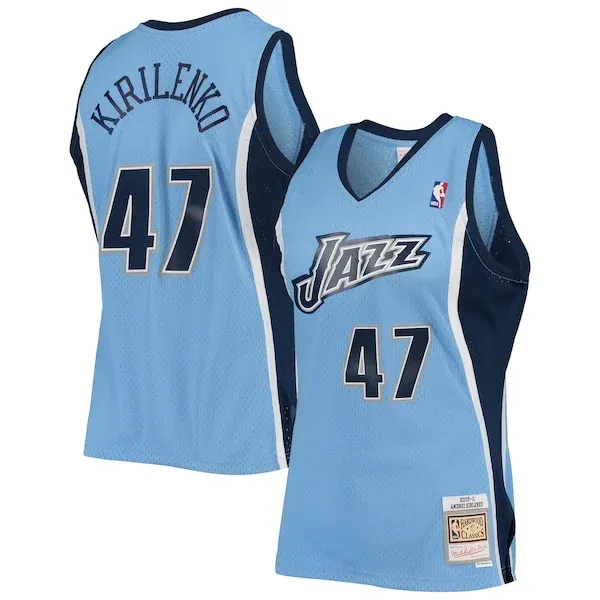 Premium-Quality Andrei Kirilenko UTA Basketball Jersey - Blue