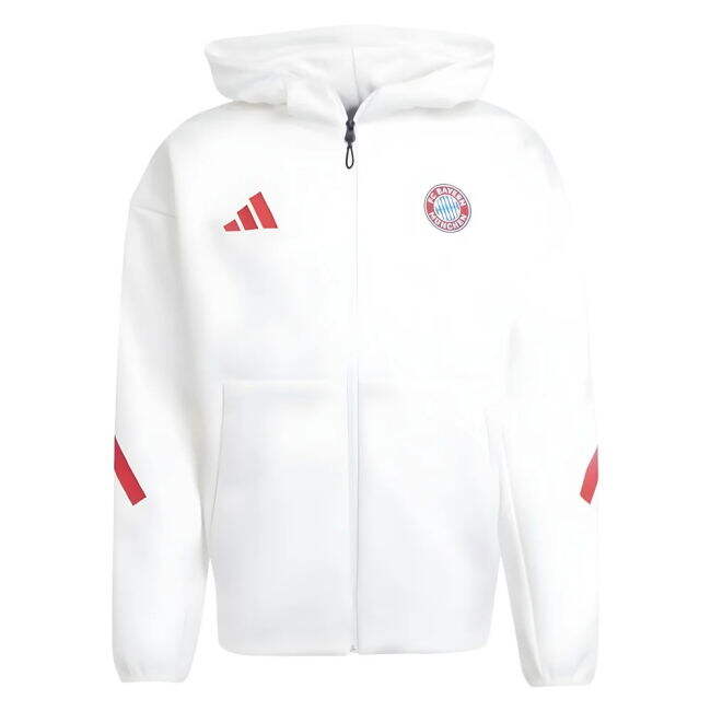 2025-2026 Bayern Munich Anthem Jacket (White)