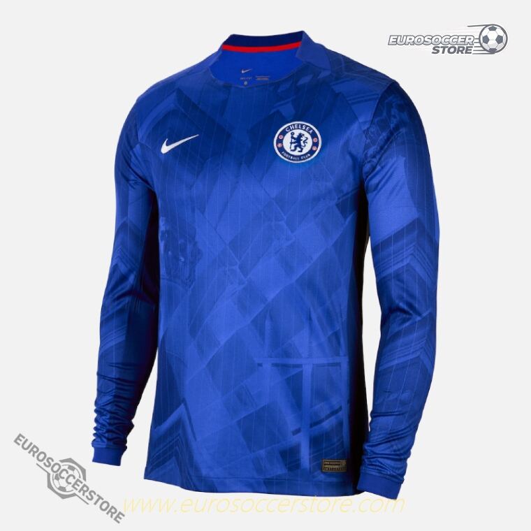 MARC GUIU's 38 Chelsea Home Long Sleeve Jersey for the 25-26 season
