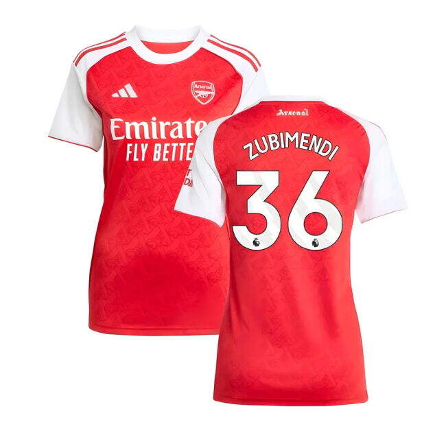 Arsenal Official Home Football Shirt 2025-20 Zubimendi 36 M S L Men...