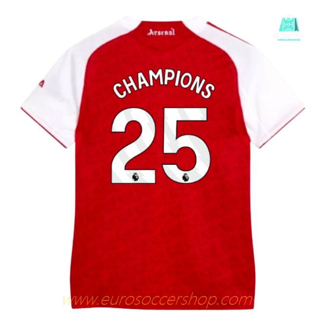 2025-2026 Arsenal Authentic Home Shirt (Womens) (Champions 25)
