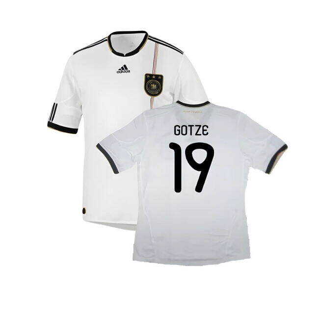 Cost-effective Germany 2010-11 Home Shirt ((Good) S) (GOTZE 19) Money Saving